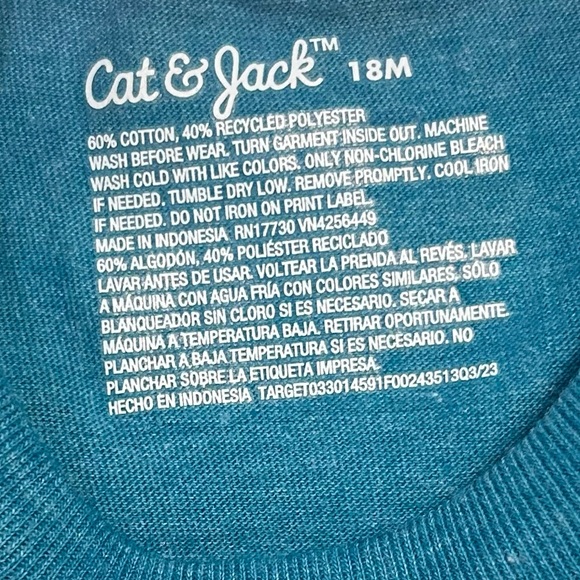 💫NWTCat & Jack Blue Long Sleeve Graphic PenguinTee (18M) - Picture 7 of 7